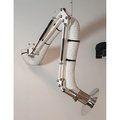 Lev-Co 5' PHARMA extractor arm c/w 6.3"diameter hose, 150 degrees flared capture hood and wall bracket PHARMA-ARM-HO-H150-160-1500